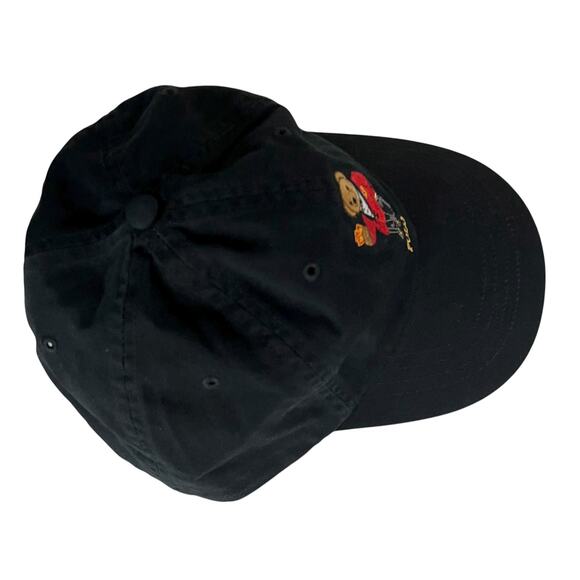 Vintage Polo Sport Hat Cap Strap Back Blue USA Flag One Size Cotton Dad - Picture 7 of 10